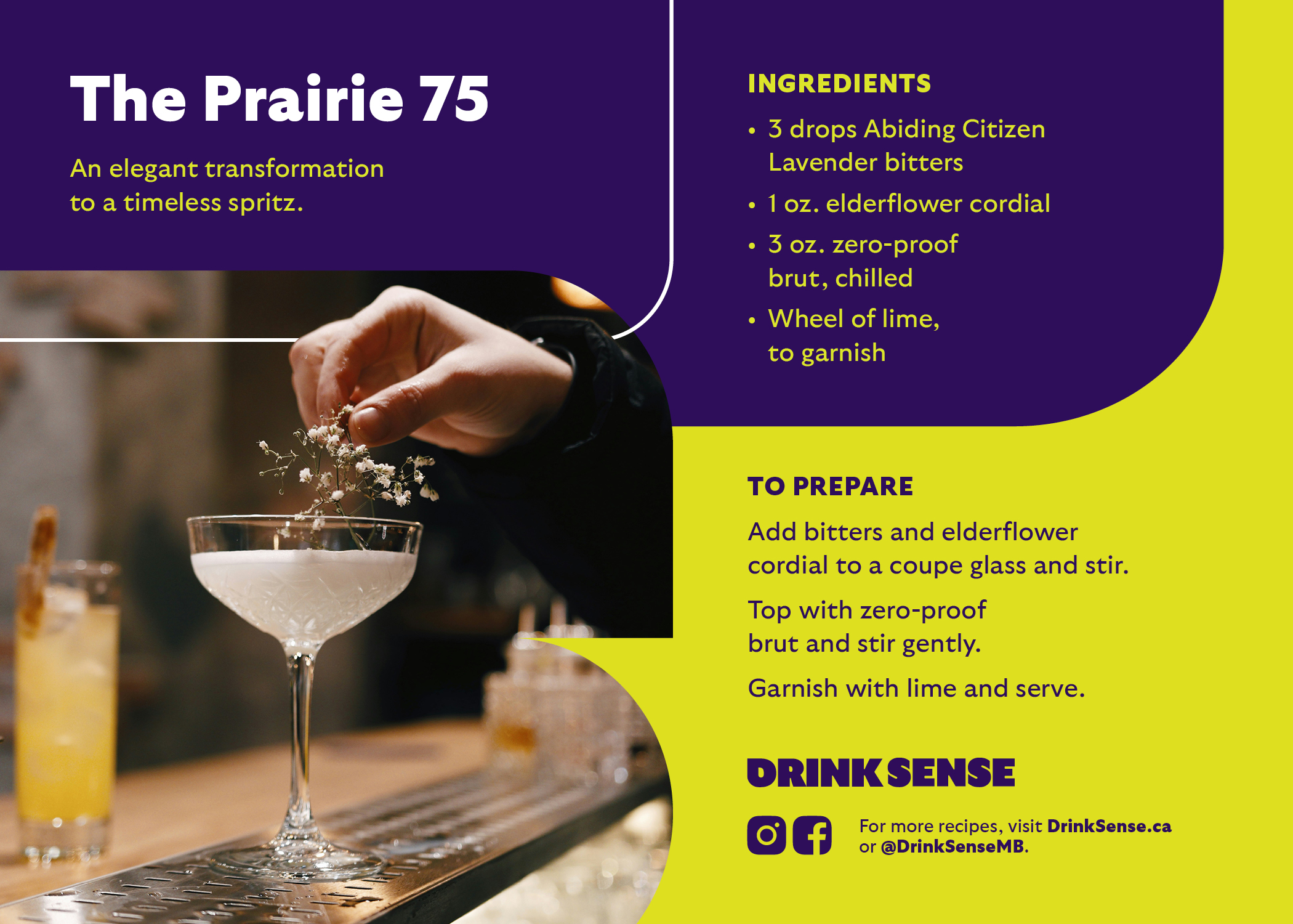 Prairie 75 Mocktail Recipe