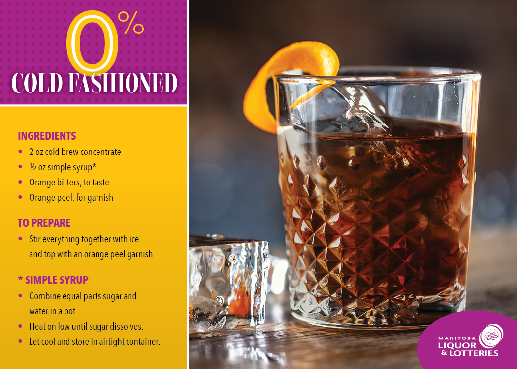 0% Cold Fashioned Recipe