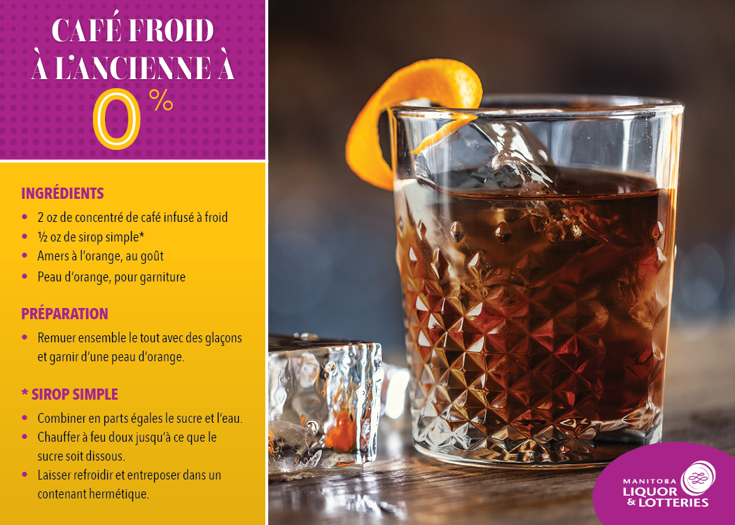 Café froid à l’ancienne à 0 %