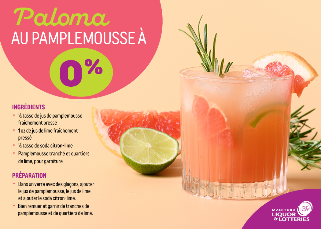 Paloma au pamplemousse à 0 %  